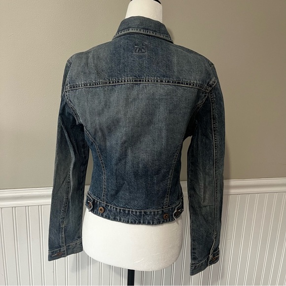 Y2K Gap Cropped Denim Jean Jacket Spring 2000 - Picture 2 of 5